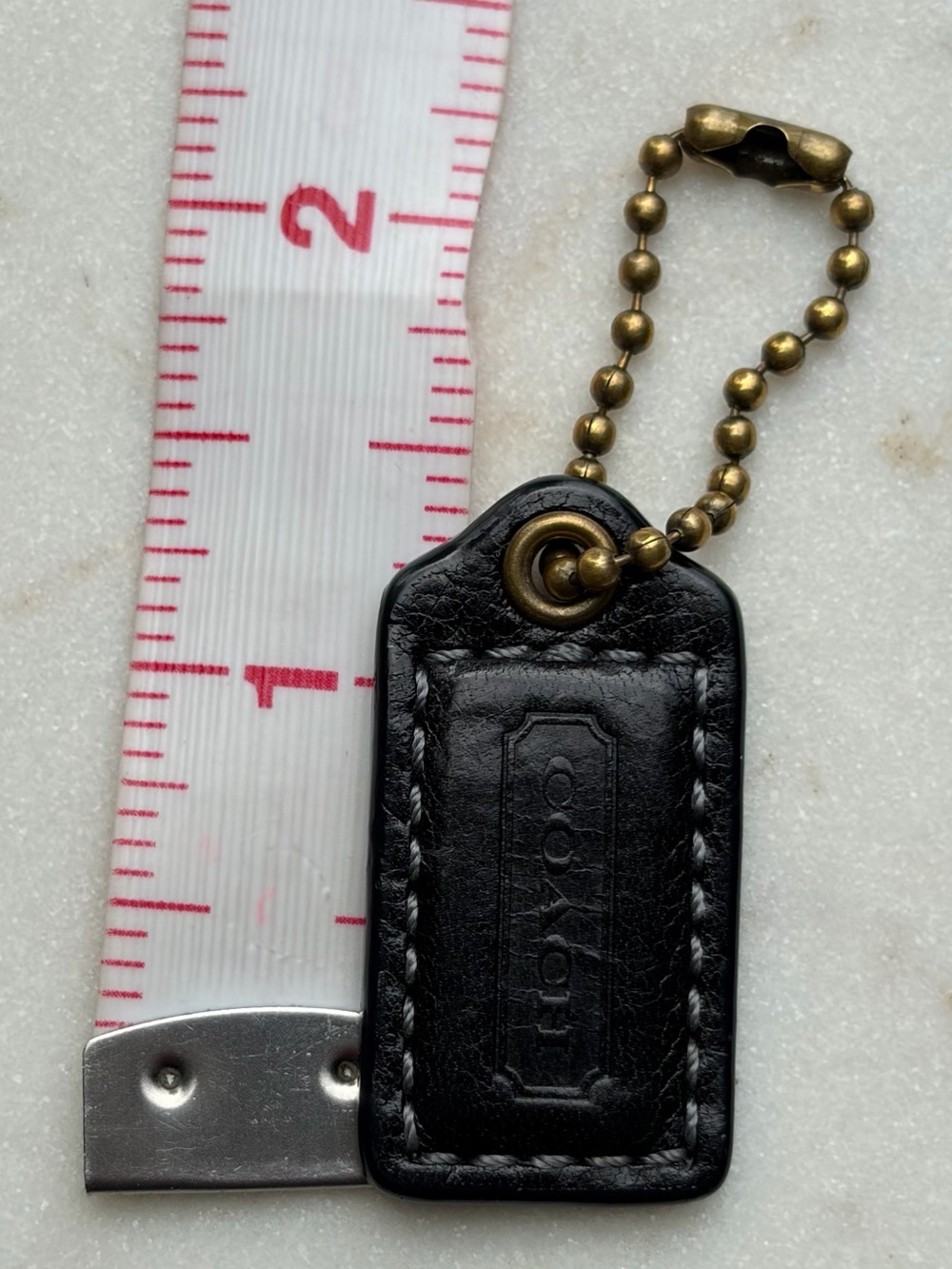 Coach Hangtag Black Brass Replacement - Picture 2 of 3